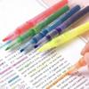 6pcs Visible Ink Straight Liquid Highlighter Marker Pens, High Capacity for Students Study Notebook Crafts
