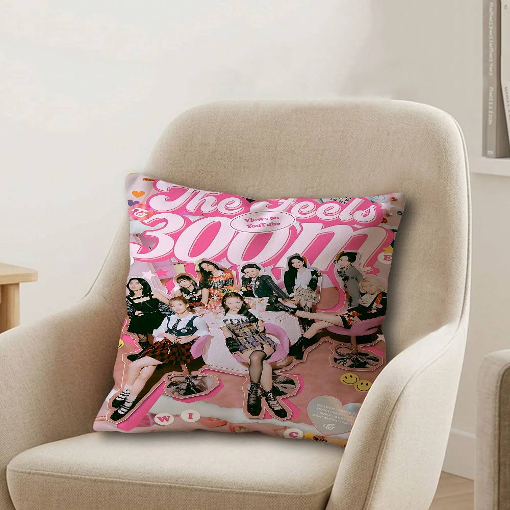 kpop ttwice cm Cushion Cover Pillow Cover Decor Pillowcase Home Pillowcase for Couch Pillow