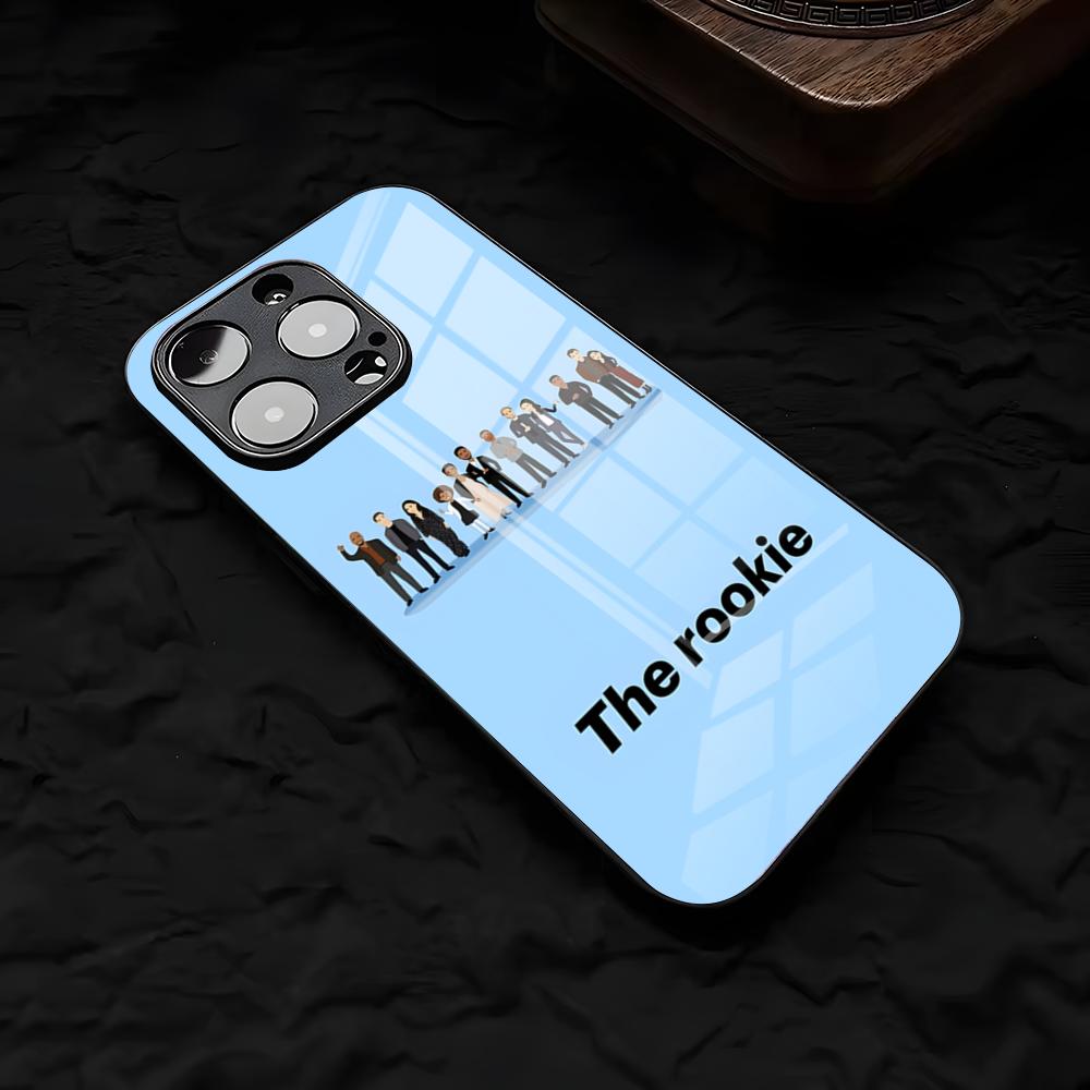 

Чехол для телефона R-Rookie для iPhone 17 Air 16 E Pro Max 15 14 13 Mini 12 Pro 11 Max Plus Черная стеклянная крышка iPhone17 Pro