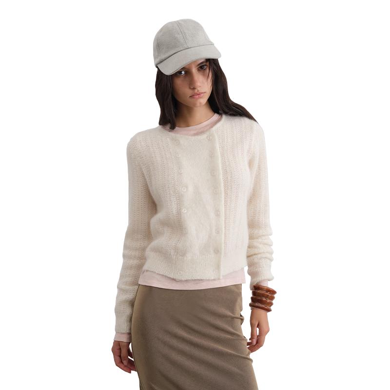 

GREEN BELT Urban Traveler Fall 2025 Round Neck Knit Cardigan L