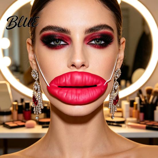Wedding Game Props Funny Red Lip Face Masque Big Sausage Mouth Cosplay Prop Flexible Vinyl Ornament Novelty Prank Lips Gag Toy for Halloween