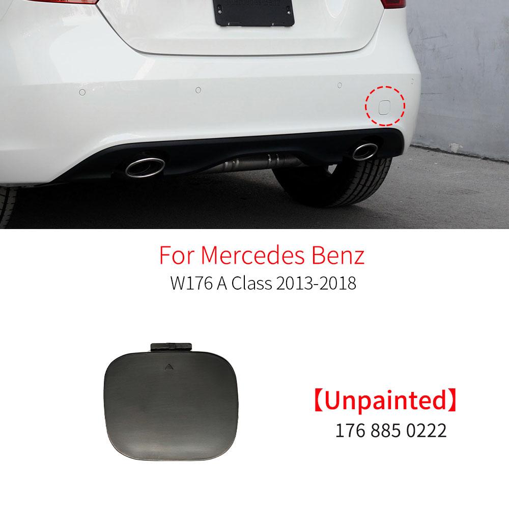 Car Rear Bumper Tow Hook Cover Cap Accessory Black WhiteFor Mercedes Benz A Class W176 2013-2018 A180 A200 A220 A260 1768850222
