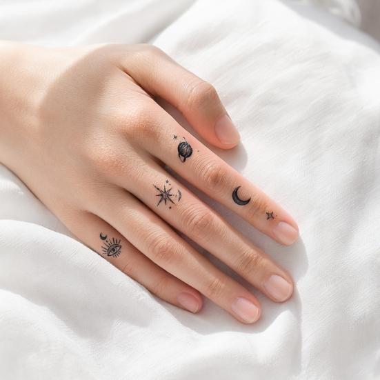 Yousheng 3Pcs Waterproof Tattoo Sticker for Men Women, Face Body Arm Chest Shoulder Thigh Waist Temporary Tattoo Decal, Long Lasting Body Art Fake