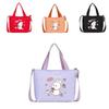 Cute Cartoon Rabbit Strawberry Print Children Shoulder Canvas Bag For Daily Use