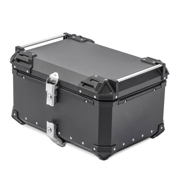 Top case aluminium moto Bagtecs XB65 - 65 Litres - Étanche - Résistant aux chocs - Universel