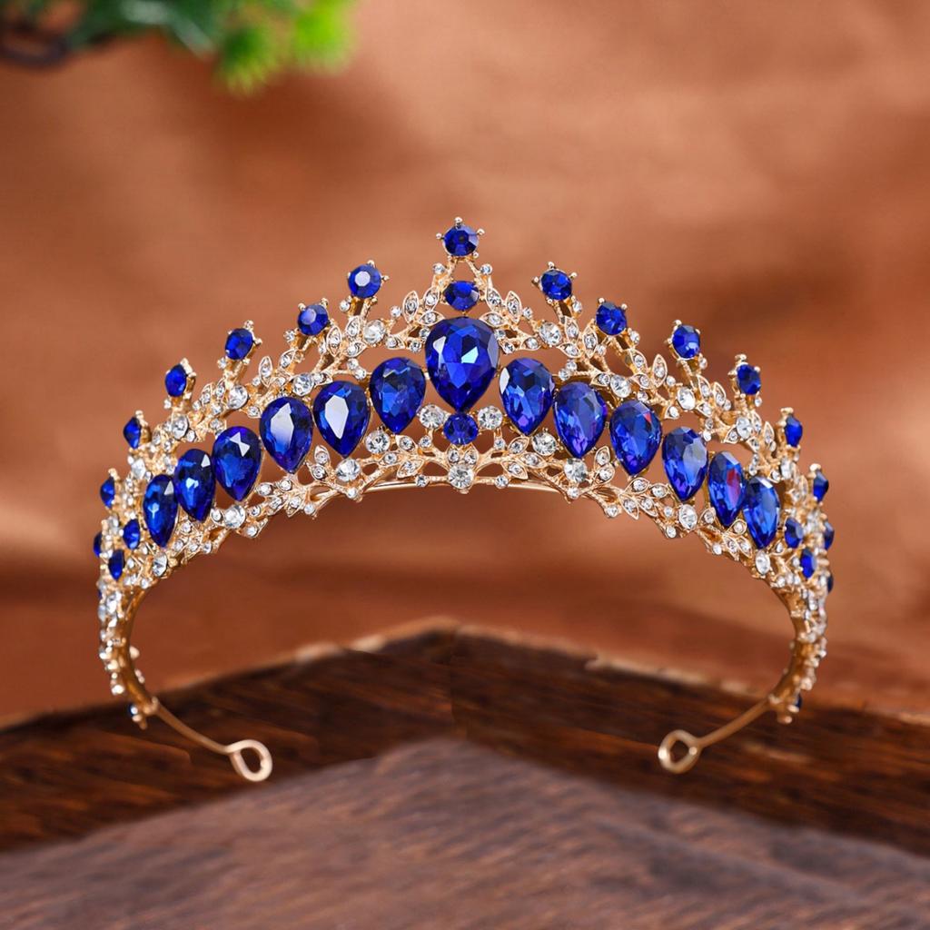 Bride's Water Diamond Crown Headwear European and American Wedding Crowns Wedding Dress Accessories Banquet Styling Updo and Headband Accessories