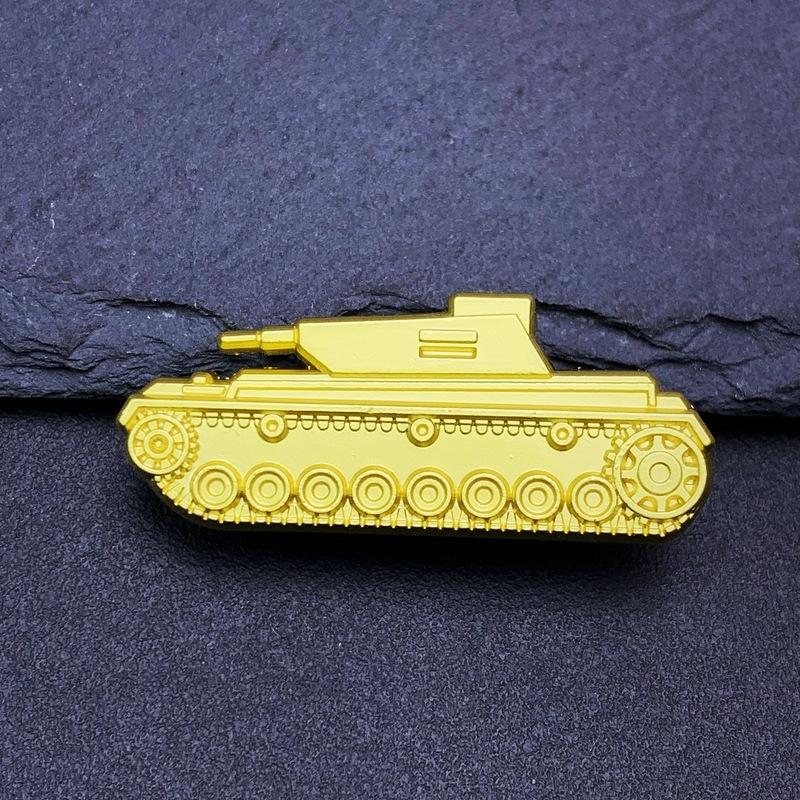 Значок на бак, металлическая брошь, креативный подарок, креативный подвес для дома, брошь, аксессуар, рождественский подарок, наполнители для чулка золотой