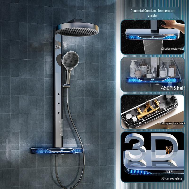 Smart Digital Shower System with Ambient Light