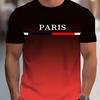 Camiseta de Moda para Hombre con Estampado 3D Cuello Redondo Manga Corta Estilo Urbano de Moda