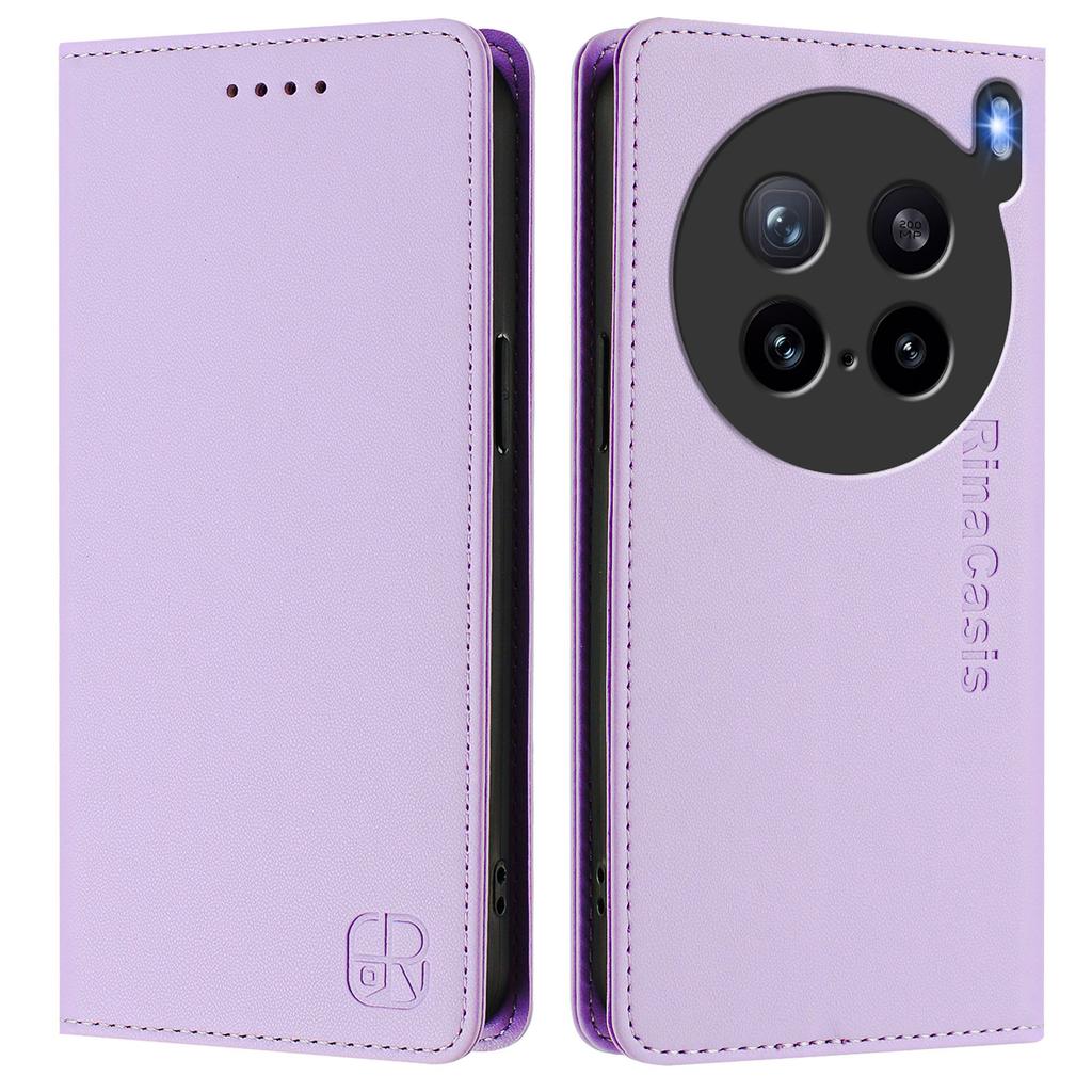 For Vivo X200s 5G Leather Case RINACASIS RC01 Phone Cover with RFID Blocking Wallet Stand