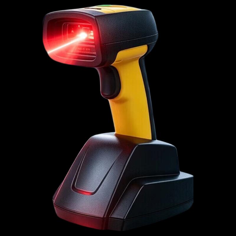 Kemi WE40D Wireless 2D Barcode Scanner with Base