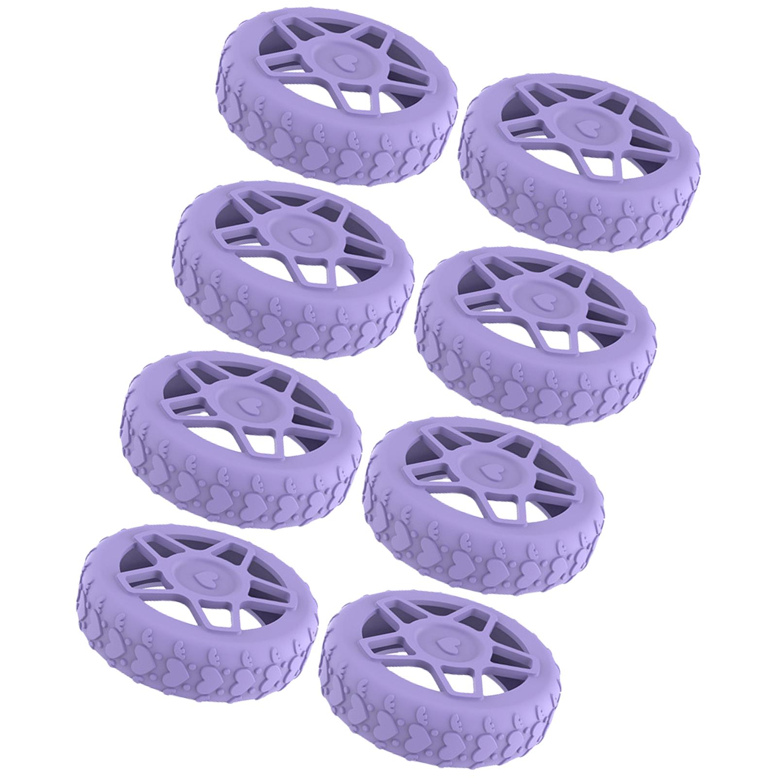 

Комплект защитных колёсных дисков Силиконовые противоударные конструкции для аэропортов и вокзалов Багаж, предназначенный для защиты от истирания фиолетовый