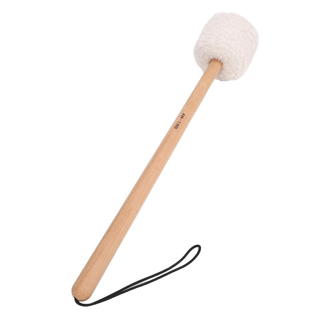Drum Mallet Wool Fleece Beech Wood Handle Powerful Sound Large Drum Stick for Drums Gongs