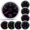 52MM Pointer Voltmeter Waterproof 7 Colors Backlight Voltage Meter 8-16V 16-32V VOLTS for 12V 24V Car Auto Boat Yacht RV Marine