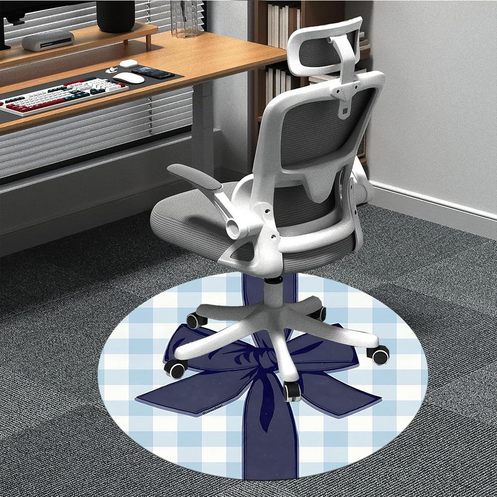 

1pc Gift Wrap Office Round Rug, Non-slip, Soft and Durable Office Rug for Interior Decoration, Perfect for Office, Beautiful Decoration yy260323072 80cm by 80cm