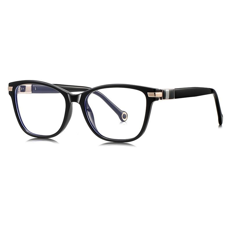 

Fashion Women Cat Eye Glasses Frame Anti Blue Ray Myopia Eyewear Prescription Lens TR90 Eyeglasses for Woman чорний
