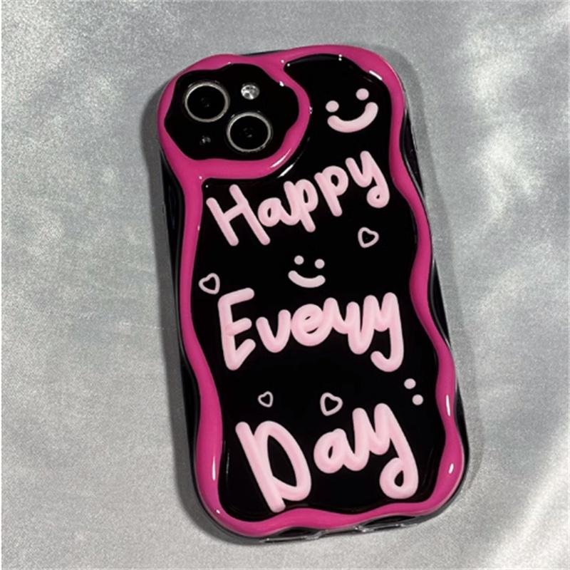 Letters Phone Case for Xiaomi Redmi Note 13 Pro 5G 12 4G 13 Pro Plus 11 10 Pro 12S Redmi 13C 12C 12 3D Wavy Curved Edge Cover