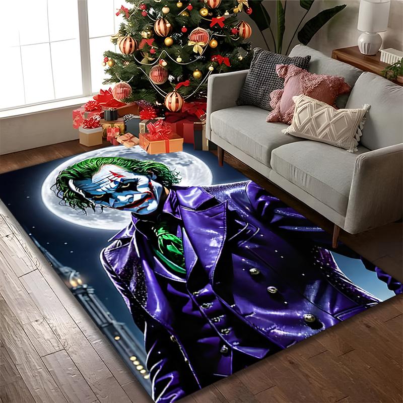 [JOKER Printed Carpet] Non-slip Office Rug, Cozy Area Carprt for Living Room Use, Soft Home Sofa Chair Mat