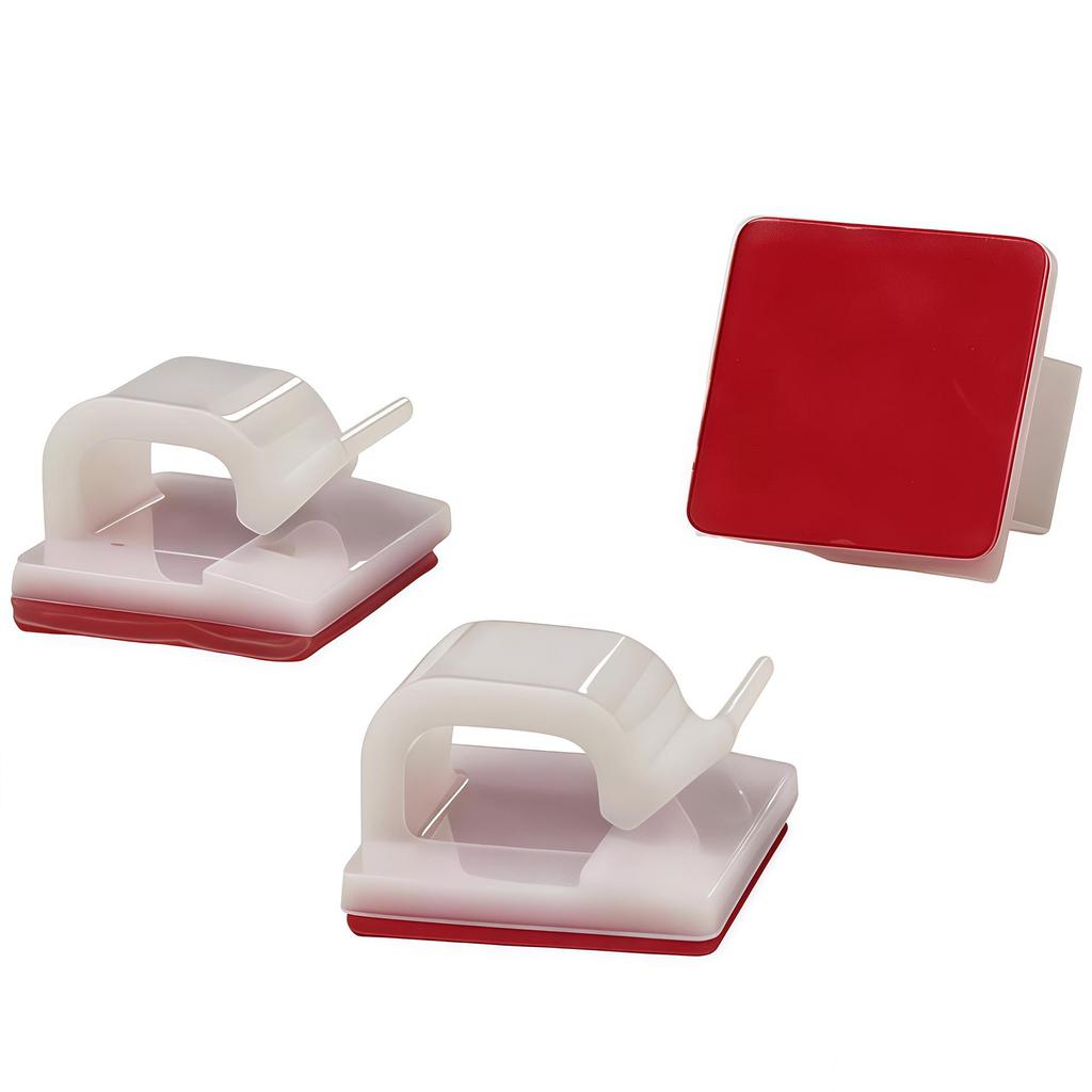 XK001 Self-Adhesive R-Type Cable Organizer & Clip for Car Wiring and Network Cables