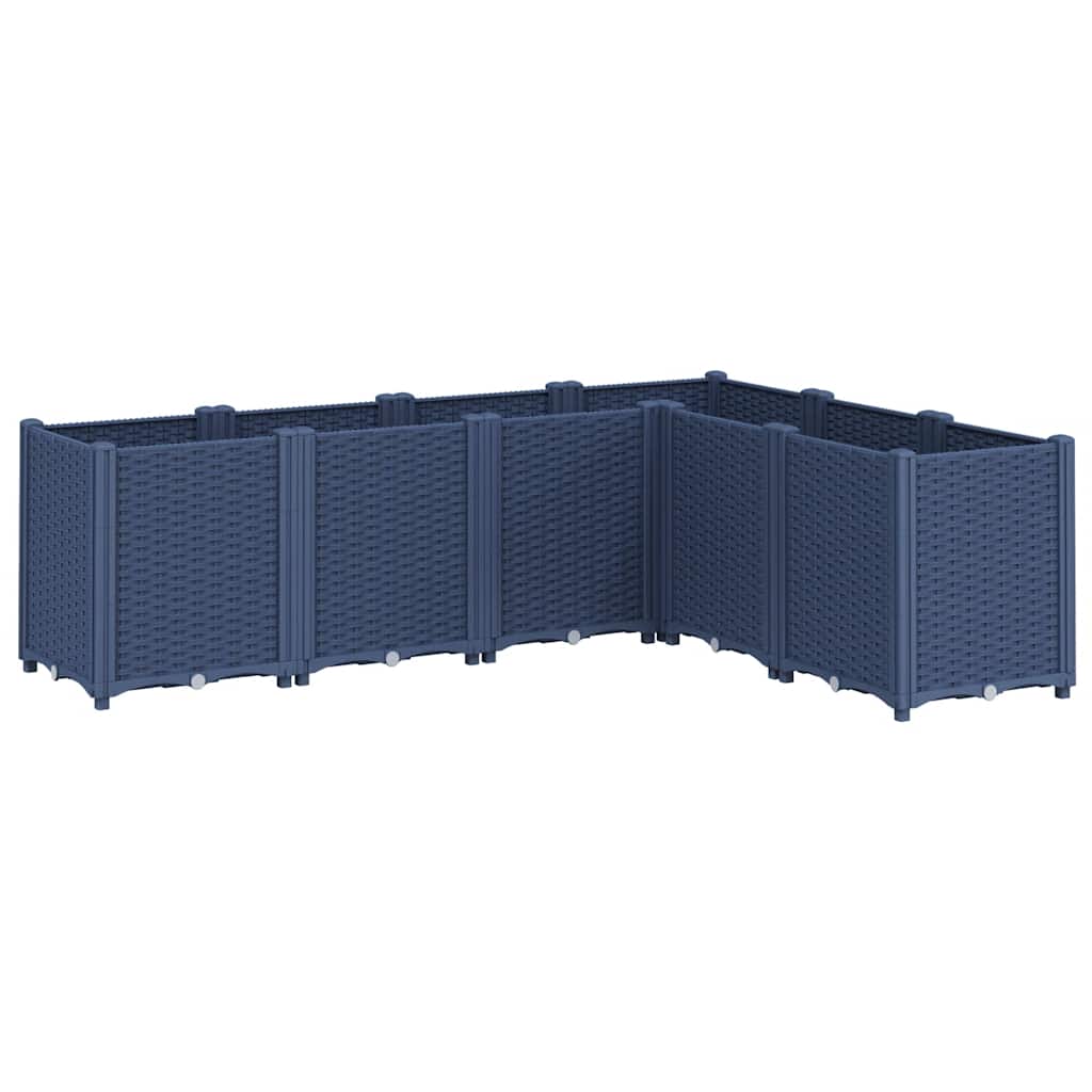 Vidaxl Donica Ogrodowa, Szara, 160X120X53 Cm, Pp