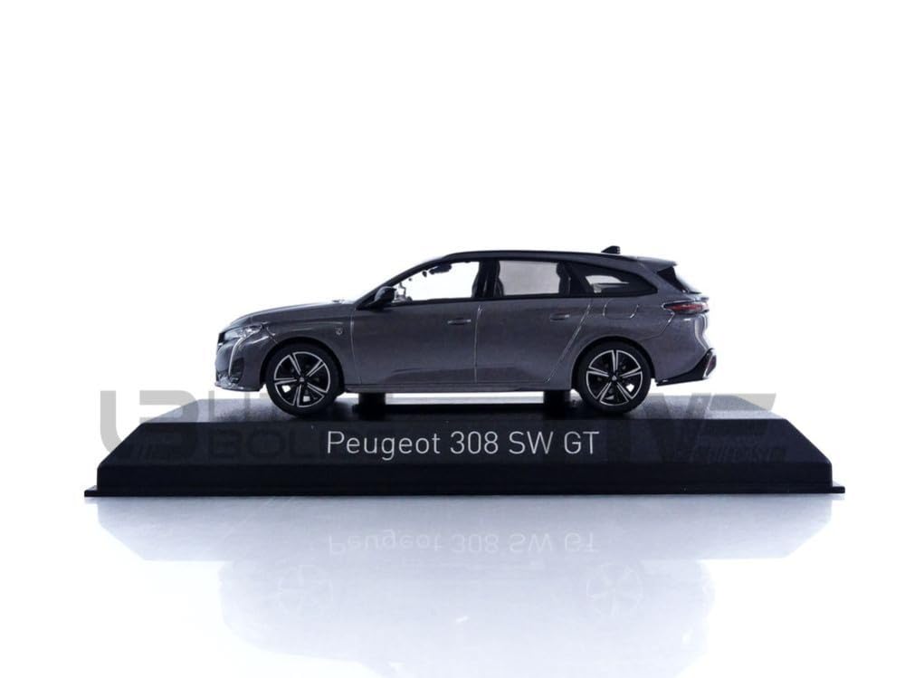 Norev 1/43 scale Peugeot 308 SW GT 2021 Platinum Gray