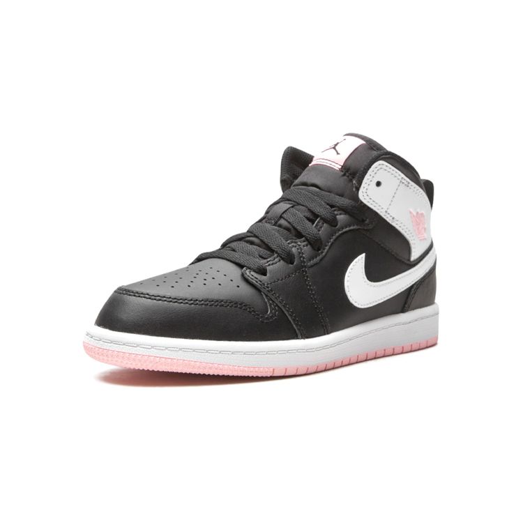 Air Jordan 1 Mid PS Black Arctic Punch Kids Sneakers White 640737-061
