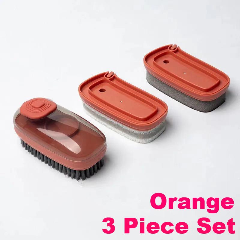 Multifunctional Cleaning Brush, Portable Plastic Clothes Shoes,Hydraulic Laundry Brush,Hands Cleaning Brush,Kitchen and Bathroom