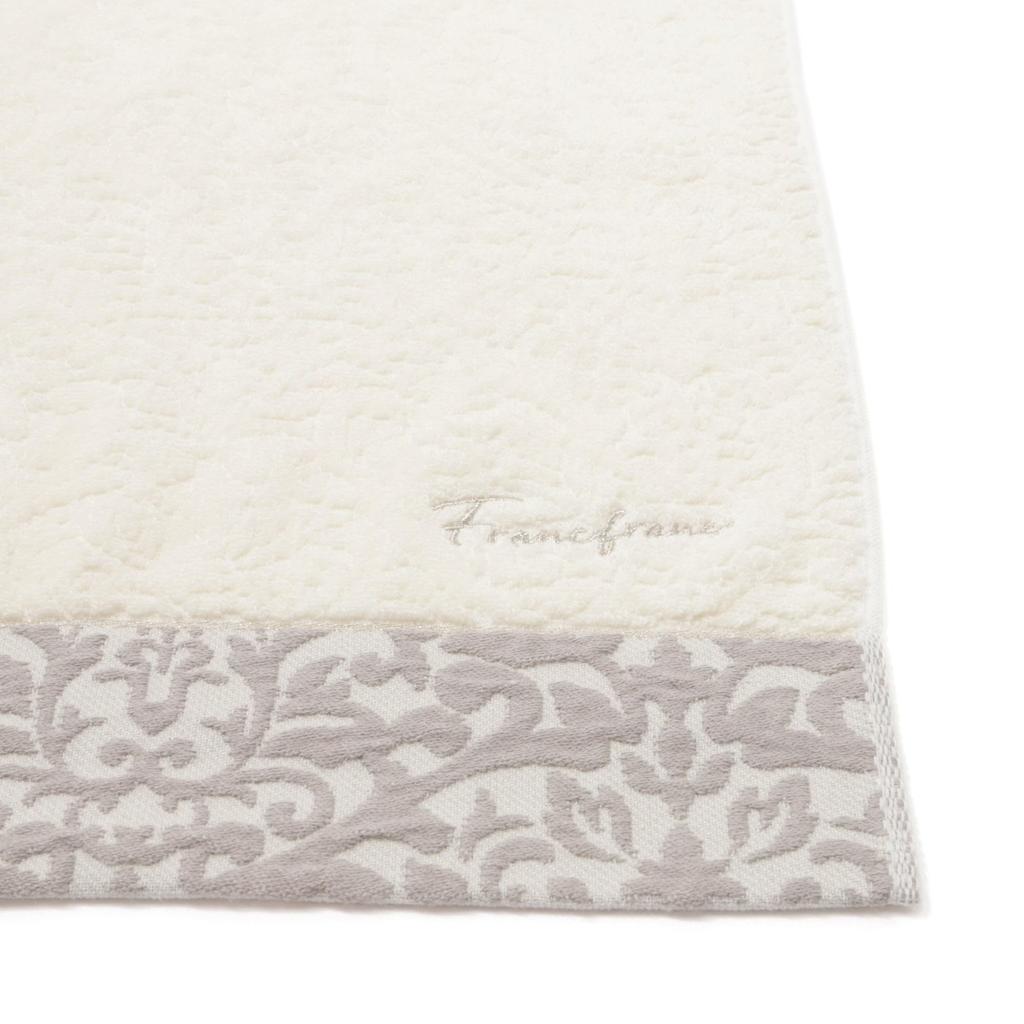 Francfranc Acanthus Bath Towel (Ivory) - Odor-Resistant