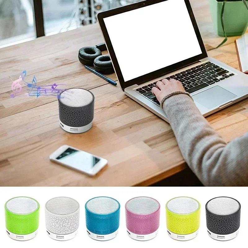 Mini difuzor Bluetooth Difuzor fără fir Crack LED SD Card USB Subwoofer Portabil MP3 Muzică Coloană de sunet pentru PC Telefon mobil