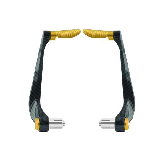 

1 пара мотоциклетных ручек, алюминиевый сплав, углеродное волокно, руль, тормозной рычаг сцепления, защита для рук, мотоцикл, грязевой велосипед, модификация скутера золотистый