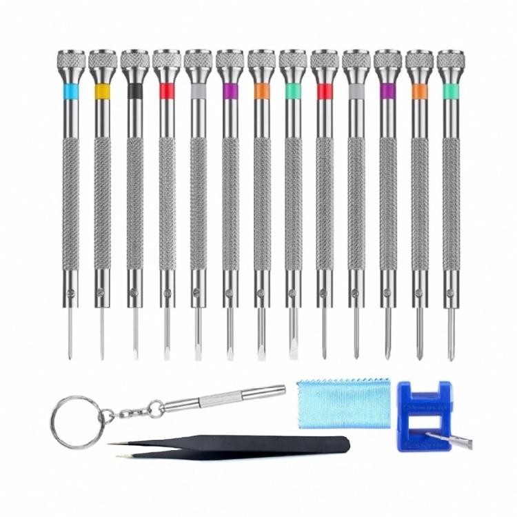 Präzisionsschraubendreher und Reparaturwerkzeug-Set für Uhren, Brillen und kleine Elektronikgeräte
