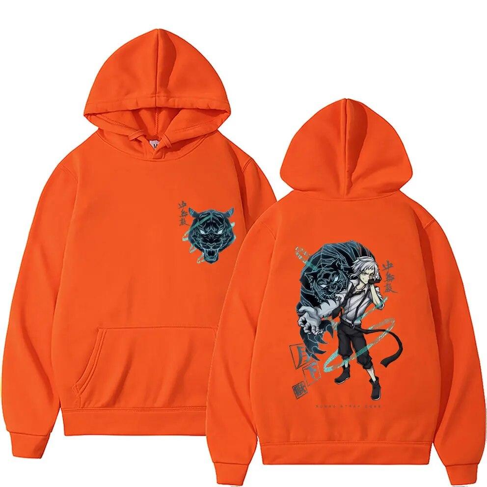 Anime Bungo Stray Dogs Nakajima Atsushi Graphic Print Hoodie Unisex Vintage Unisexga Sweatshirt Unisex Casual Oversized Hooded Pullover