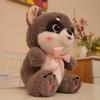Cute Raccoon Bow Tie Plush Toy - Girl's Cloth Doll & Birthday Gift