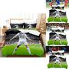 Custom Cartoon Animal Three Piece Bedding Set For Kids Soft Cozy Modern Style