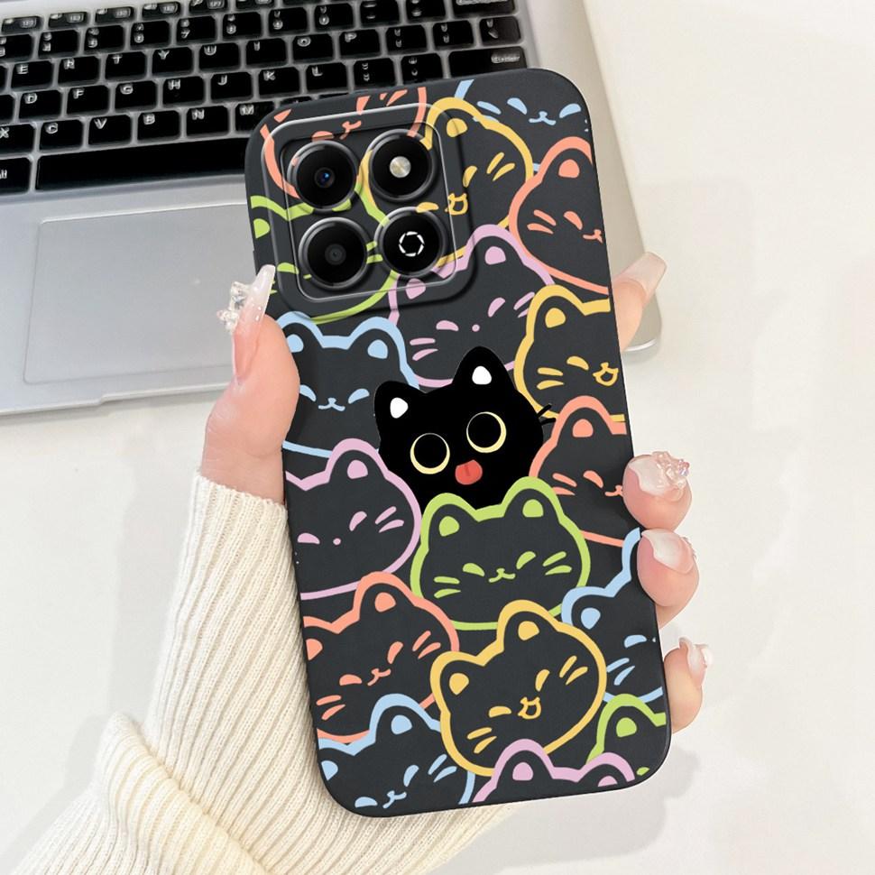 Colorful Flower Case For Honor X6b Coque Silicone Soft Cover For Huawei Honor X 6b 6a X6A Phone Cases Covers Bumper