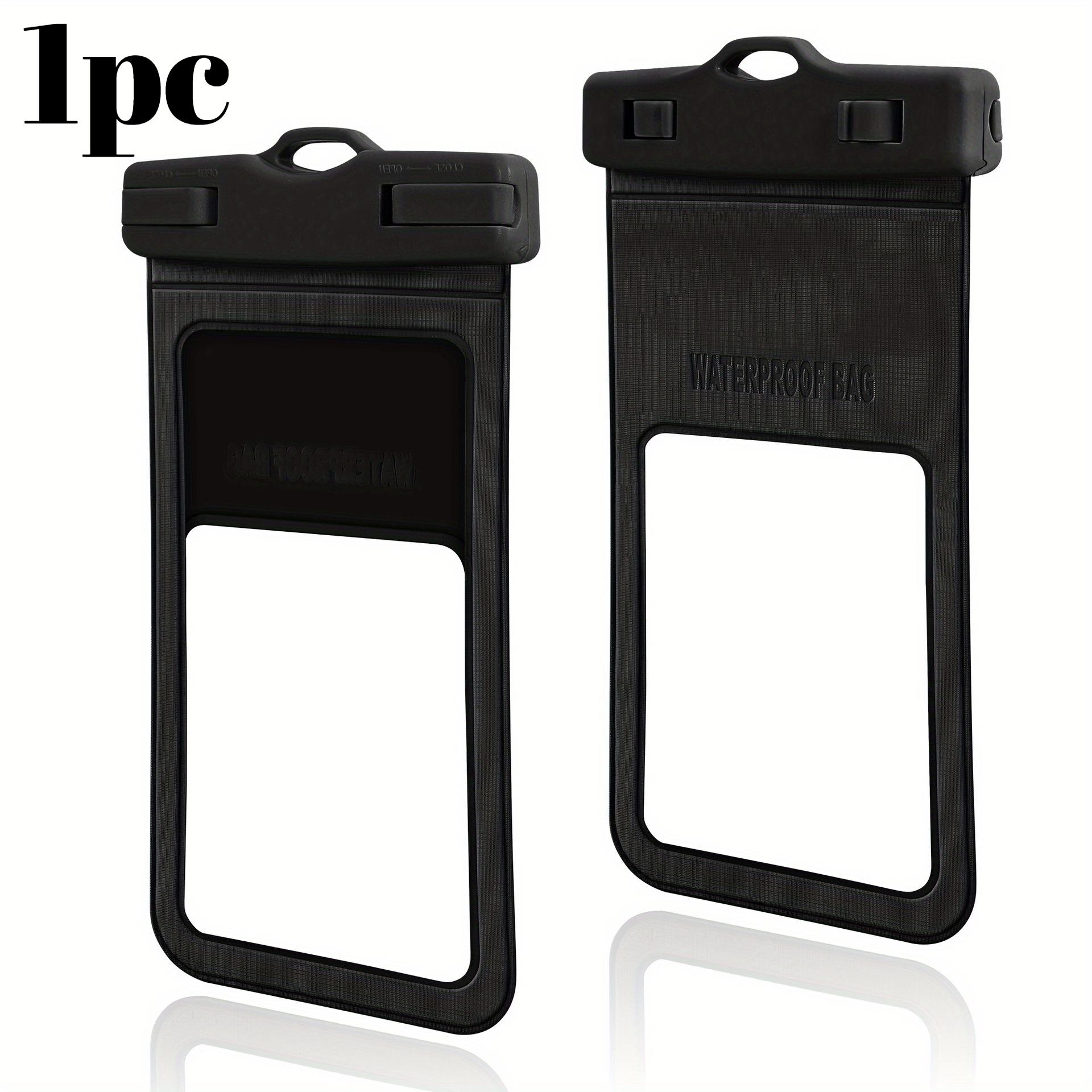 

1pc Waterproof Phone Case Universal Swimming Underwater Diving Hot Spring Dry Bag Phone Transparent Surfing Mobile Phone Cover чорний