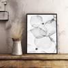 Black And White Plant Flower Art Poster Sticky Wall Art Printing Waterproof Home Living Bed Room Bar Hallway Aesthetic Decor