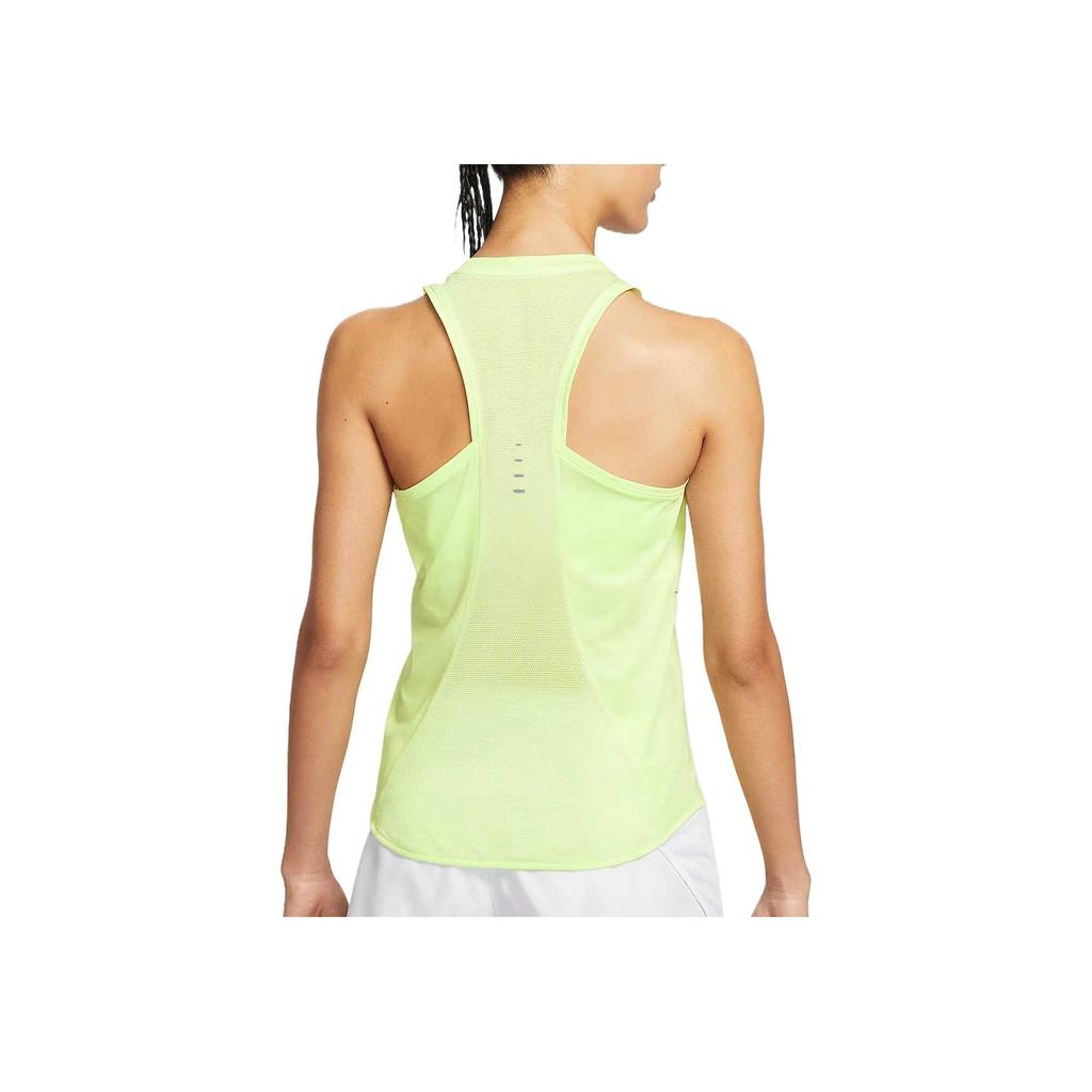 Nike Dri-Fit Comfortable Skin-Friendly Soft Versatile Solid Color Tank Top Women Tops Yellow HQ0621701