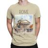 Watercolor Design Of The Pantheon Rome Italy Novelty 100 Cotton Tshirt Pantheon Tees Tops For Unisex