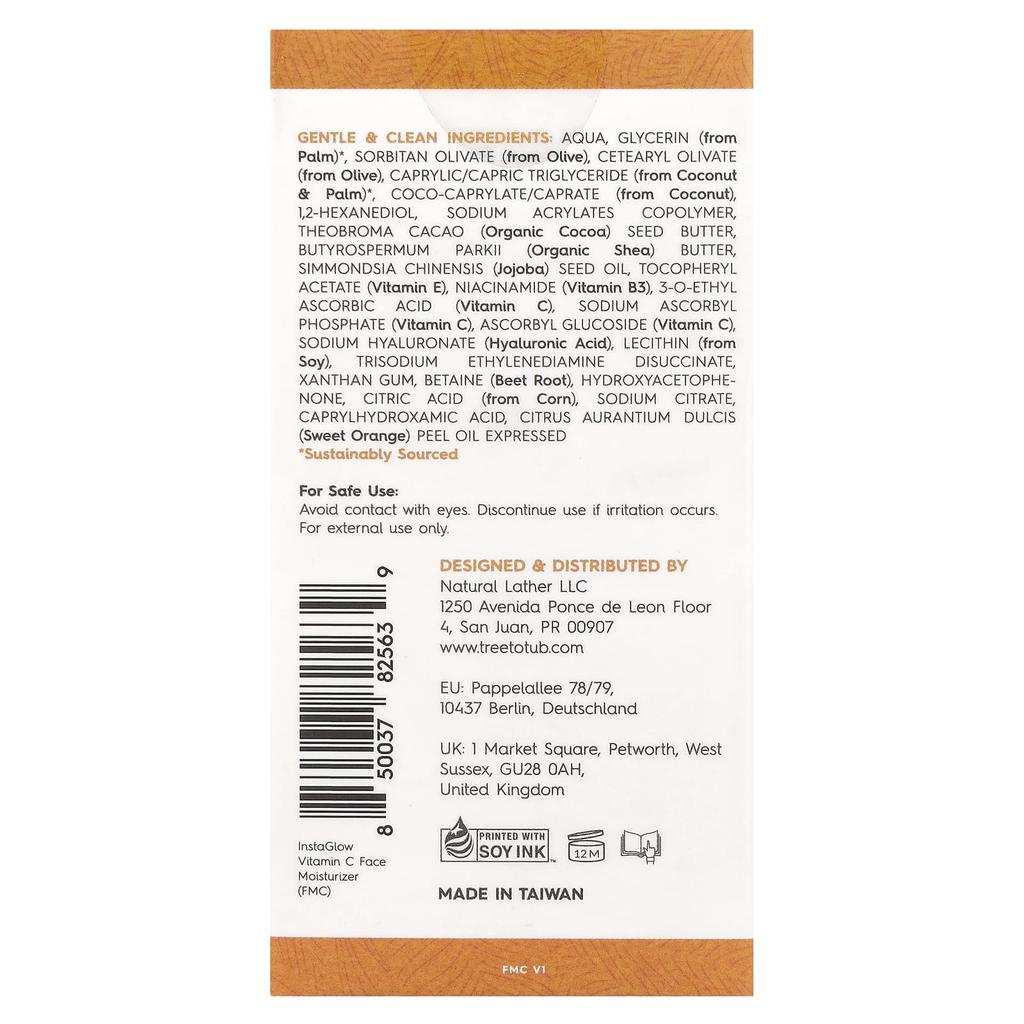 Instaglow, Vitamin C Face Moisturizer, Citrus Splash, 50Ml(1.7Fl Oz)