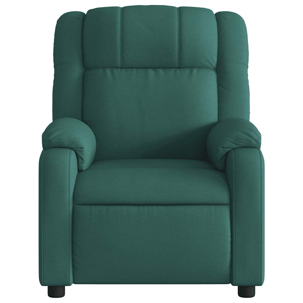 Electric Massage Chair Dark Green Fabric