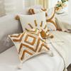 BUYNOW 1PC Tufted Lines Geometric Foliage Sun Hugging Pillowcase Bohemian Living Room Sofa Cushion Cover Home Bedroom Decor