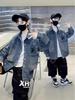 2025 Boys' Fashion Denim Shirt Jacket - Spring/Autumn Style for Mid and Big Kids