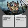 American Retro Eagle Flag Car Window Decal - 250th Anniversary Edition