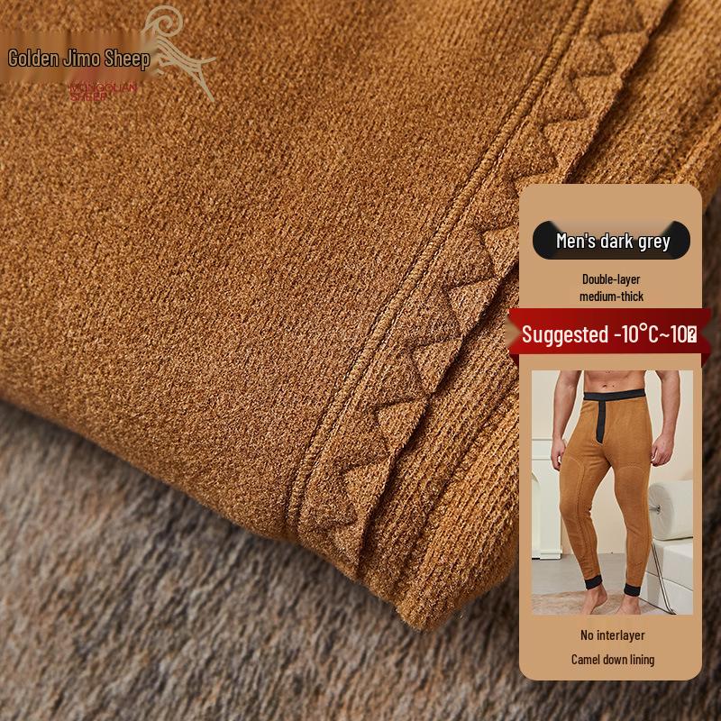 Herren- und Damen-Fleecegefütterte Extra Dicke Woll-Baumwollhosen für Winterwärme