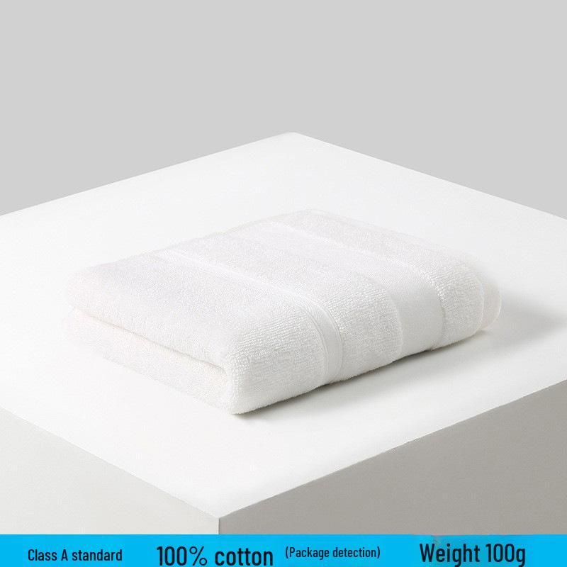 Thickened Absorbent Pure Cotton Bath Towel for Household and Face Wash