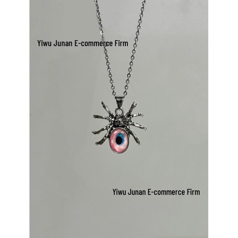 Foreign Trade Gothic Halloween Spider Pendant Necklace