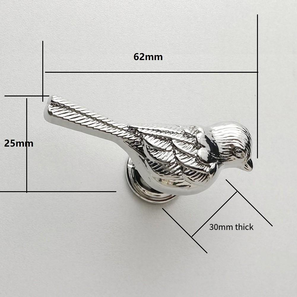 Bird Shaped Handle Drawer Pulls Zinc Alloy Knobs Everyday Use