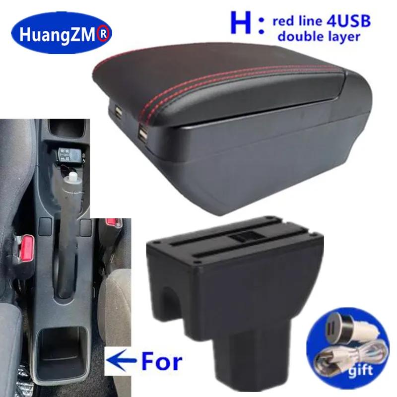 Car Storage Box Arm For Suzuki Splash Armrest Box Car Accessories Interior Details Retrofit Parts PU Leather Easy Installation