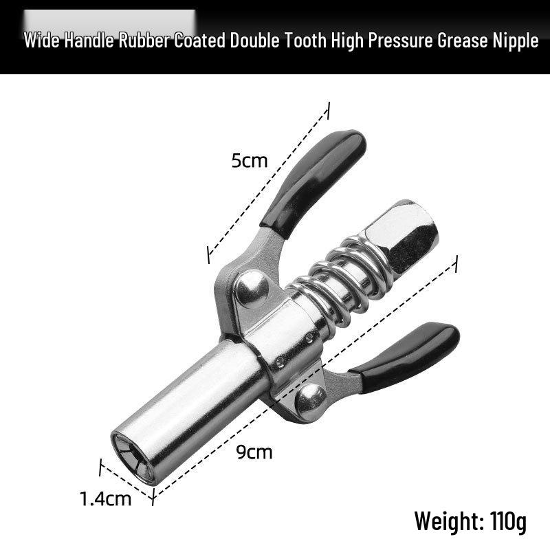 

Лещата високого тиску з подвійними ручками та фіксатором з нековзною гумованою пневматичною мастильною насадкою